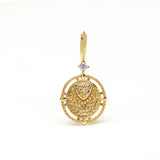 S925 Silver Plated K Gold Reversible Pendant – Jewelry Gift Ideas — 4
