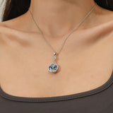 Celtic Tree Of Life Pendant Necklace Blue Circle – Jewelry Gift Ideas — 5