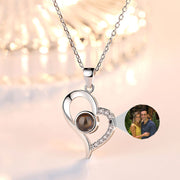925 Silver Projection Color Photo Heart Necklace – Jewelry Gift Ideas — 10