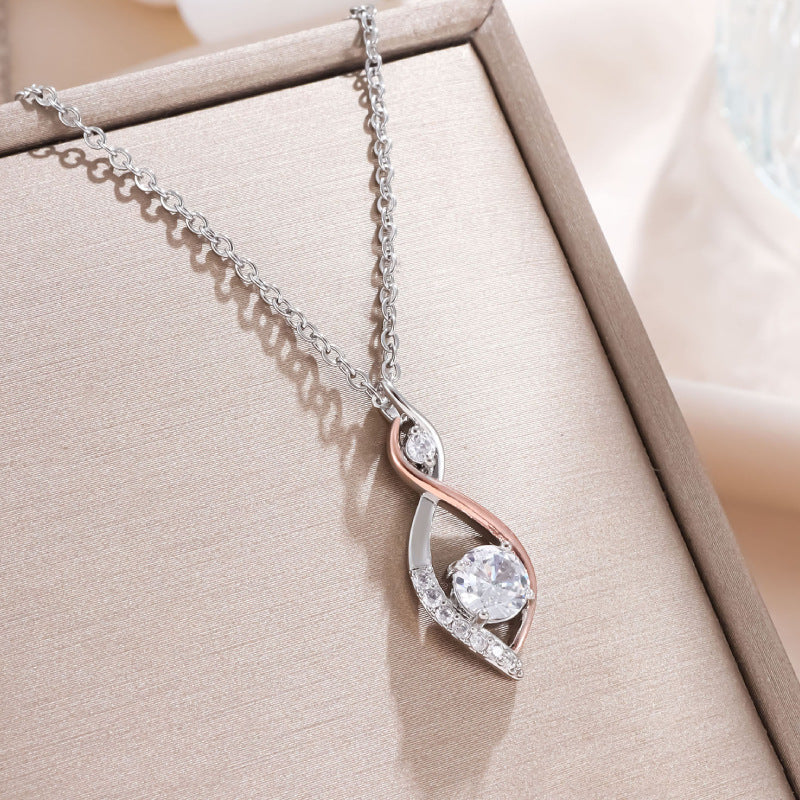 Simple Smart Necklace Two-color Electroplating – Jewelry Gift Ideas — 1
