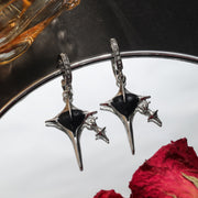 Locked Heart Lava Heart Dark Earrings – Unique Gift Ideas — 8