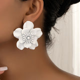 Vintage Flower Earrings For Women Niche Design Spray – Gifts for Her — 13