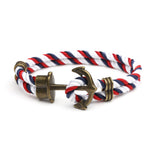 Navy Ship Anchor Bracelet Handmade Couple Hands Men's – Stylish Gifts — 1