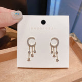 Net Red Same Temperament Tassel Star and Moon Earrings – Gift Ideas — 3