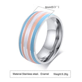 Ring Color 8mm Men's Same Color Flag Ring Foreign – Jewelry Gift Ideas — 3