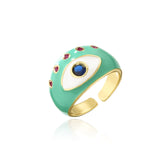 Fashion Oil Dripping Geometric Ring – Stylish Gifts — 5