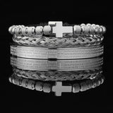 3Piece Scripture Cross Bracelet Stainless Steel – Jewelry Gift Ideas — 6