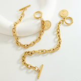 Female Titanium Steel Gold Plated Texture Queen – Jewelry Gift Ideas — 4