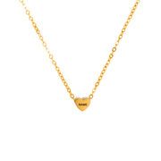 Engraved Stainless Steel Necklace Heart-shaped – Jewelry Gift Ideas — 2
