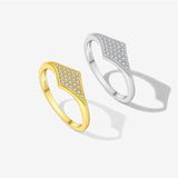 S925 Sterling Silver Micro Inlaid Zircon Classic Ring – Gift Ideas — 3