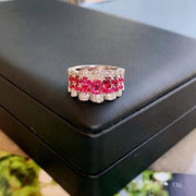 Colored Gems Red Corundum Pigeon Blood Red Treasure Ring – Gift Ideas — 2