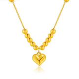 Gold Yellow Love Golden Balls All-match Necklace – Jewelry Gift Ideas — 3