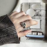 Vintage Thai Silver Hip Hop Braided Wrap Ring – Small Gift Ideas — 2