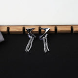925 Silver Needle Long Chain Earrings Butterfly Ear – Surprise Gifts — 8