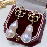 Natural Baroque Shaped Pearl Earrings – Meaningful Gifts — 2