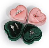 Corduroy Delicate Portable Heart Ring Jewelry Box – Jewelry Gift Ideas — 1