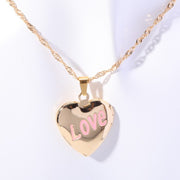 Shell Titanium Steel Album Necklace Opening – Jewelry Gift Ideas — 3