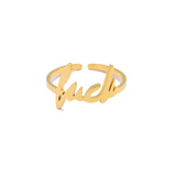 Ladies Fashion Letter Ring Titanium Steel – Stylish Gifts — 4