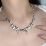 Stainless Steel Liquid Water Drop Lava Series Clavicle – Gifts for Her — 1