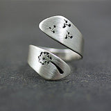 Dandelion Ring Printing Casual Split Ring – Small Gift Ideas — 1