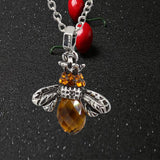 Creative Crystal Diamond Bee Necklace Pendant – Jewelry Gift Ideas — 3