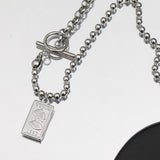 Fashion Titanium Steel Double Layered Necklace – Jewelry Gift Ideas — 5