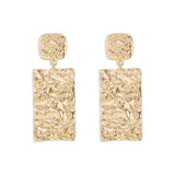 Alloy Pleated Elegant And Simple Earrings Geometric – Small Gift Ideas — 4