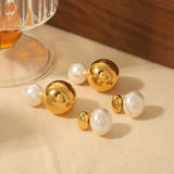 Fashionable All-match Round Pearl Earrings – Special Occasion Gifts — 9