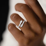 S925 Sterling Silver Hug Ring For Women Simple Fashion – Stylish Gifts — 6