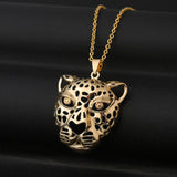 Copper Exaggerated Hollow Leopard Head Pendant – Jewelry Gift Ideas — 3