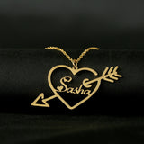 Customized One Arrow Piercing Name Necklace – Jewelry Gift Ideas — 2