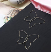 Butterfly Line Large Retro Women's Gold Earrings – Jewelry Gift Ideas — 5