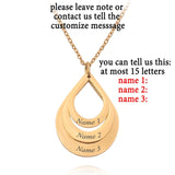 Stainless Steel Three Name Letter Custom Necklace – Jewelry Gift Ideas — 12