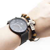 Cross Bracelet Alloy Pine Beads Woven China – Jewelry Gift Ideas — 5