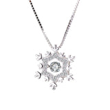 Sterling Silver Female Snowflake Pendant Necklace – Jewelry Gift Ideas — 3