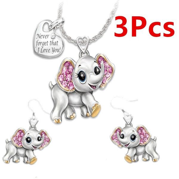 Two-tone owl bee necklace earring set – Jewelry Gift Ideas — 1