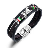 Multilayer Braided Leather Bracelet Infinite 8 – Jewelry Gift Ideas — 1
