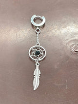Dream Catcher Feather Net Stud Earrings For Men – Gifts for Him — 6