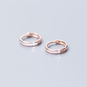 Diamond round earrings – Everyday Gifts — 1