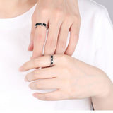 Four-leaved Grass Ring Tungsten Gold Couple – Gifts for Couples — 1