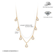 Simple Zircon Inlaid Temperament Necklace – Jewelry Gift Ideas — 2