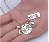 Sports Belief Power Dumbbell Barbell Pendant – Jewelry Gift Ideas — 2