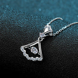 Women's Sterling Silver Moissanite Small Skirt – Jewelry Gift Ideas — 8