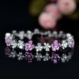 Zircon Cherry Blossom Fashion Banquet Bracelet – Jewelry Gift Ideas — 4