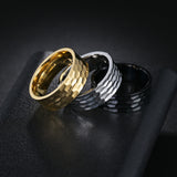 8MM Wide Vacuum Plated Titanium Steel Ring For Men – Gifts for Him — 2