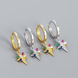 Eight-pointed Star Colored Metal Wind Ear Buckle – Gift Ideas — 1