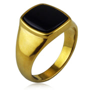 Fashion Simple Tigereye Ring Titanium Steel Ring LR924 – Stylish Gifts — 4