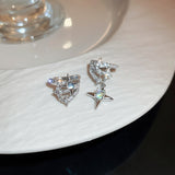 Diamond And Pearl Heart Tassel Ear Clips – Practical Gifts — 9