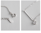 S925 Sterling Silver Long Zircon Pendant Bracelet – Jewelry Gift Ideas — 6