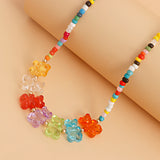 Vintage Colored Bohemian Pearl Bear Necklace – Jewelry Gift Ideas — 4